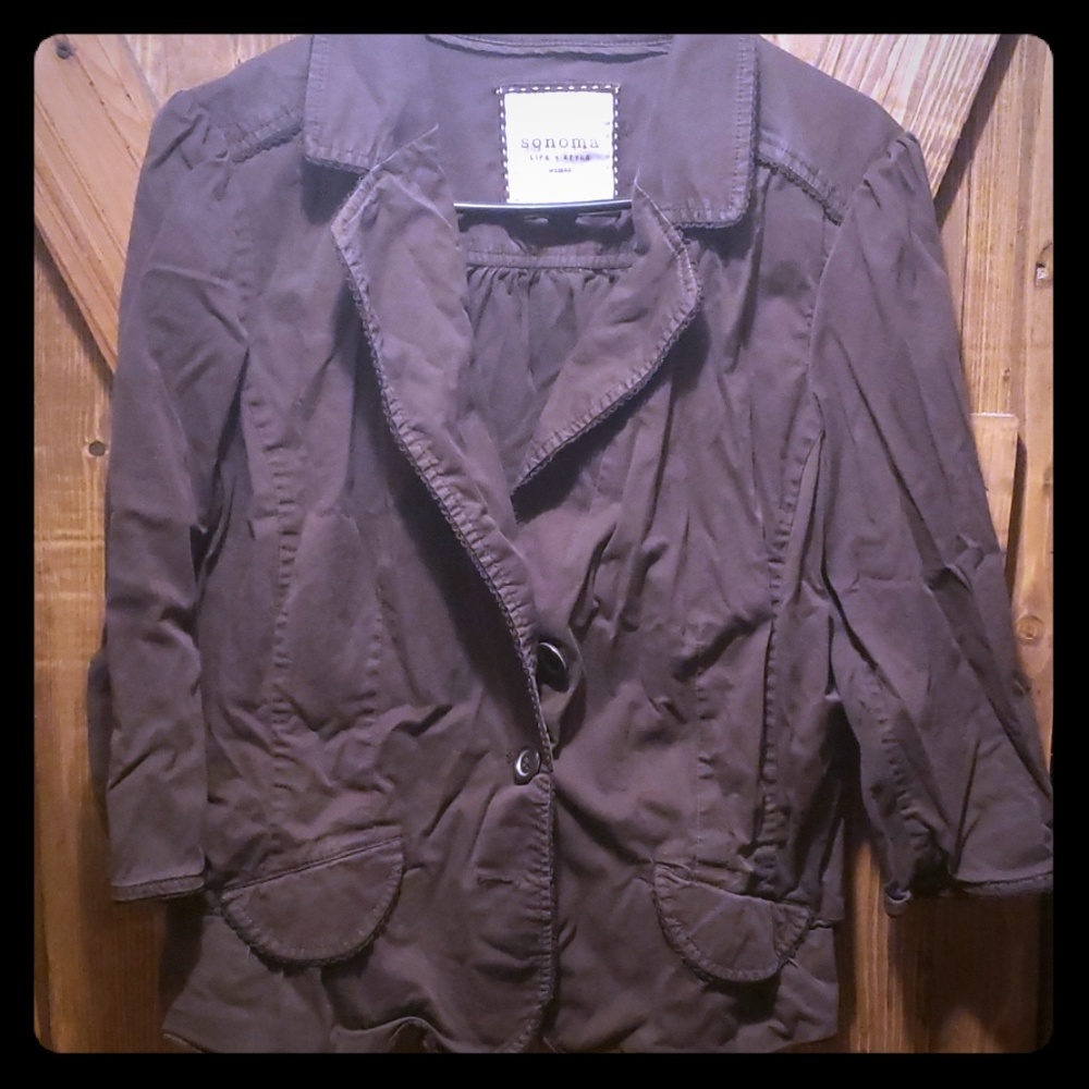 Sold-Brown 3 button jacket.